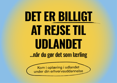 Reklame for oplæring i udlandet